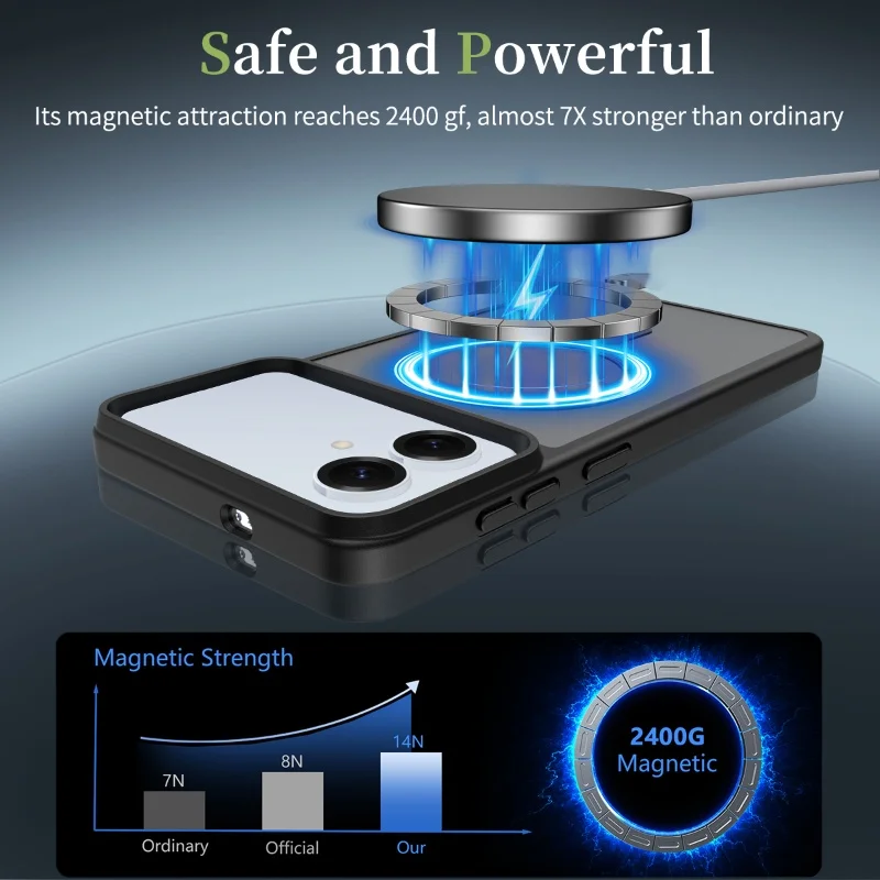 product tpupc skin feel matte magnetic ultra thin magnetic custom mobile phone case cover with wireless charging for samsung s26 edge-3