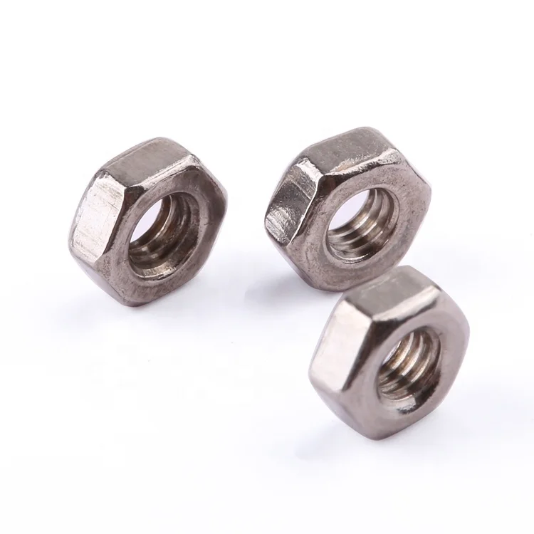 Hot sale DIN 934 stainless steel 304 A2-50 A2-70 M2-M12 hexagon hex nut fastener