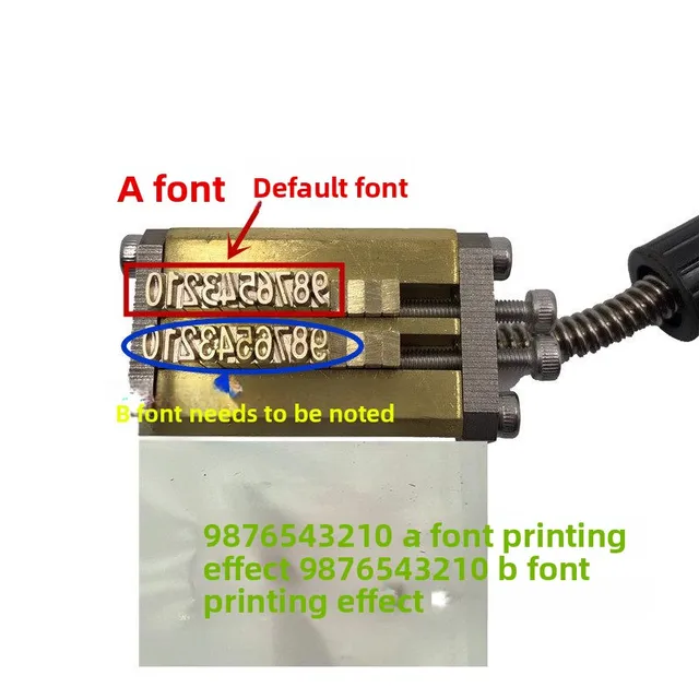 Copper Character Ribbon Coding Machine for Vertical Packaging HP241/DY-8 Direct-Thermal Date Letters Factory Direct Delivery 5