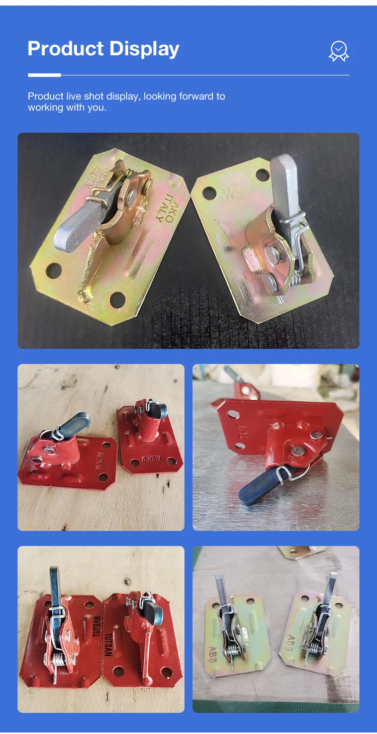 Hot Sale Products Welding Metal Spring Rapid Clamps 4 Holes Pressed Fast Clamp for Telescopic Poles