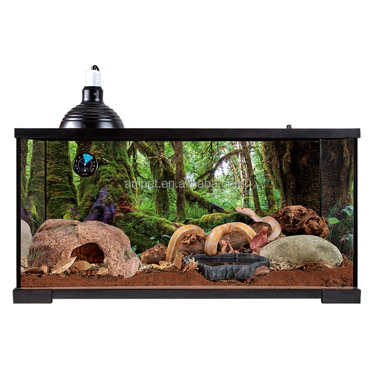 resun hot sale cheap reptile glass terrarium cage for frog gecko metal net climbing pet cage frog gecko snake