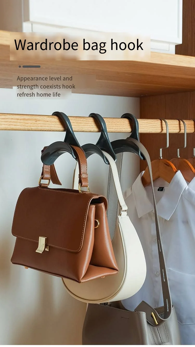 Wardrobe bag hanger Arch strap handbag hanger Tie silk scarf hanger buckle multi-purpose wardrobe storage rack factory