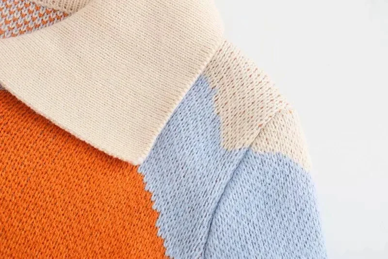 China New Fashion Designer Multi Color Pattern Cardigan Ladies Harajuku Seutere Jacquard Tapestry Custom Knitted Sweater.jpg