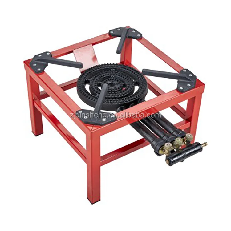 High Quality Iron square Double burner Outdoor Gas Stove