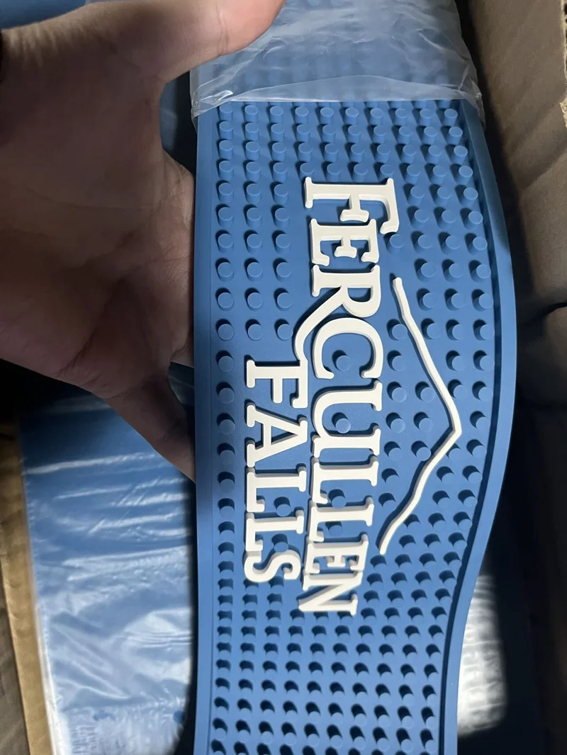 60x15cm Branded Advertising Bar Counter Mat Bat Rubber With Logo - Buy ...