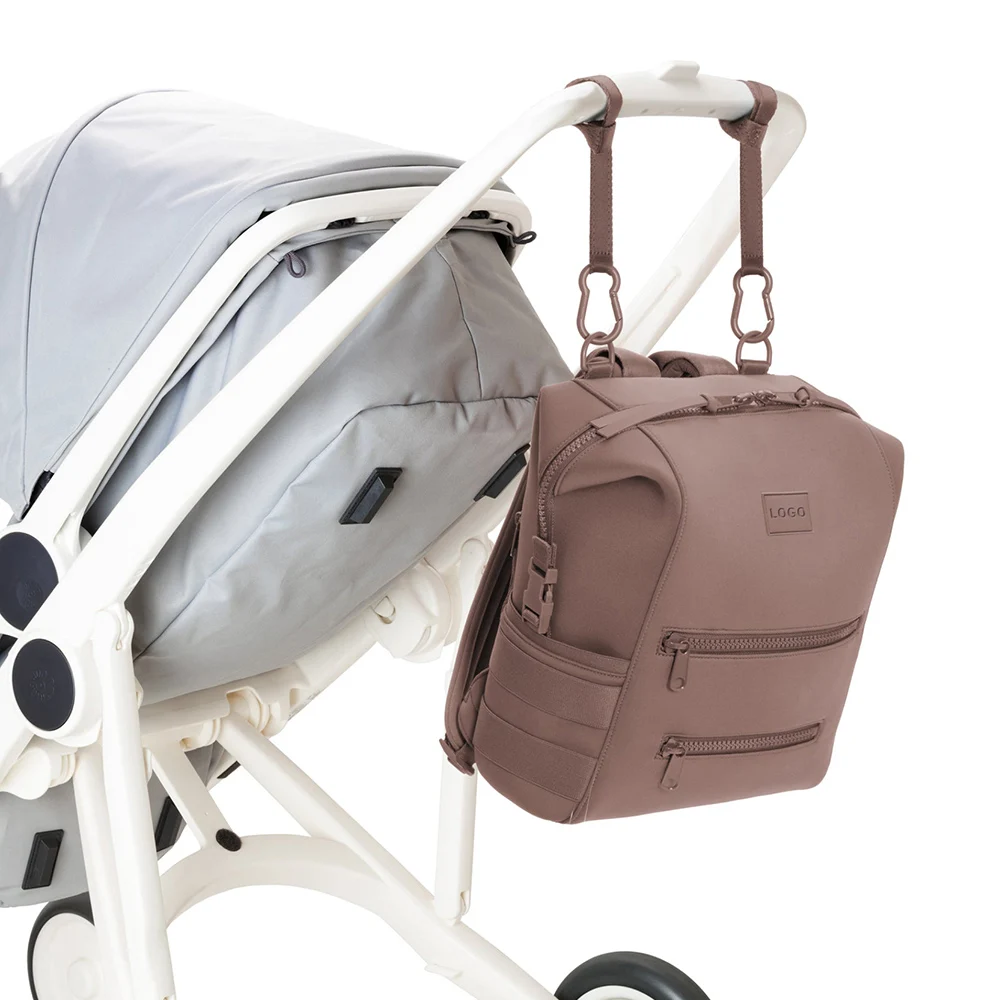 Custom Hot Selling Waterproof Neoprene Backpack Diaper Bags Women Travel Baby Nappy Bag Multifunctional Mommy Diaper Backpack