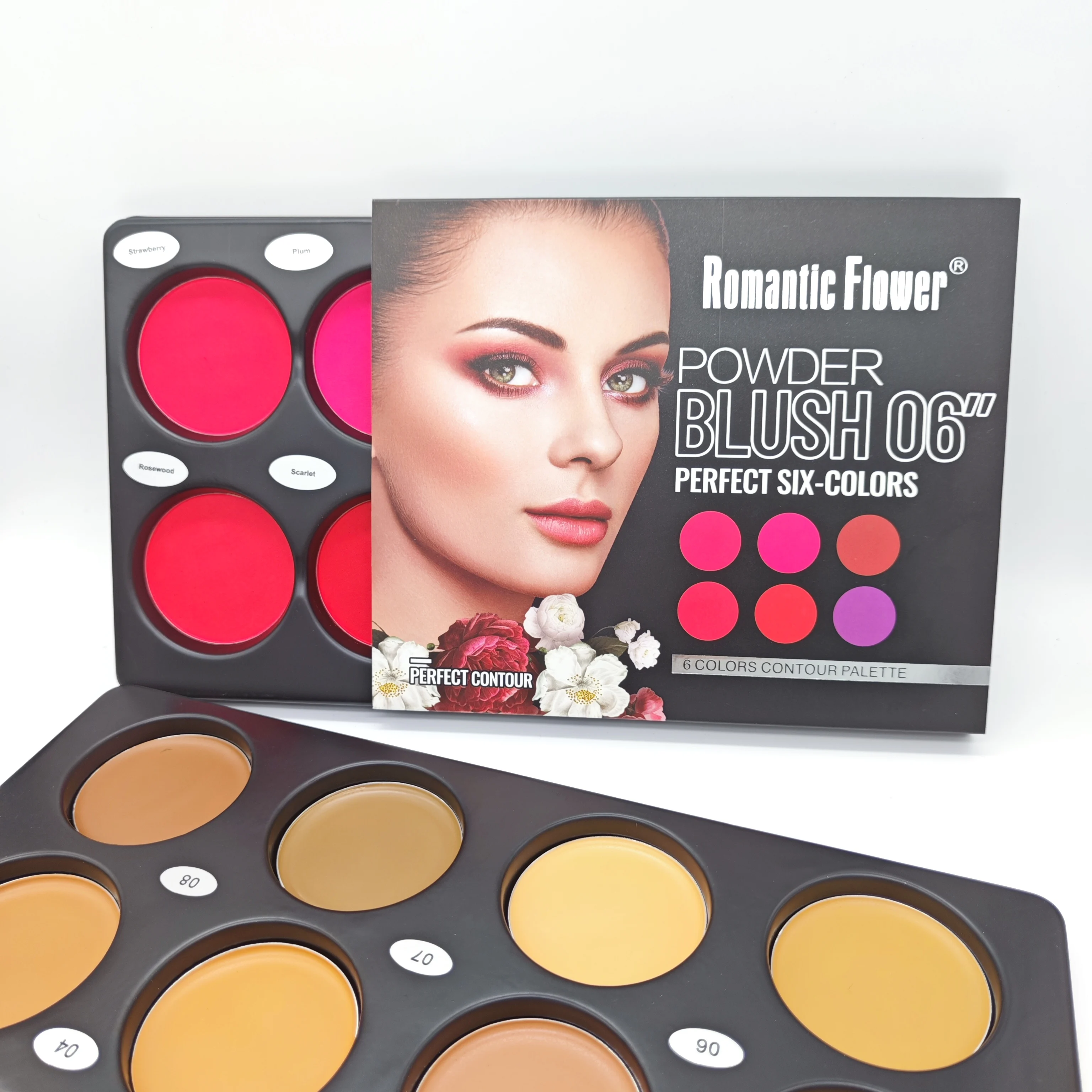 Private Label Custom Your Brand 6 Colors Perfect Waterproof Face Makeup Blush Palette in Stock