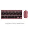 Clavier rechargeable rose + souris à batterie