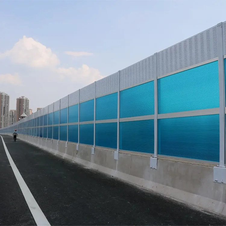 High-Speed Highway Railway Outdoor Eco-friendly Galvanized Steel Sound Barrier Modern Sound Insulation Fence Noise Absorption details