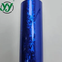 Car Stickers High Glossy Electroplated Forged Carbon Fiber Blue Vinyl Decals Vehicle Sticker