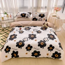 Cartoon Character 100 Cotton Kids Bed sheet Fitted Sheet Covers 4 pcs Cute Bedding Sets For Girls