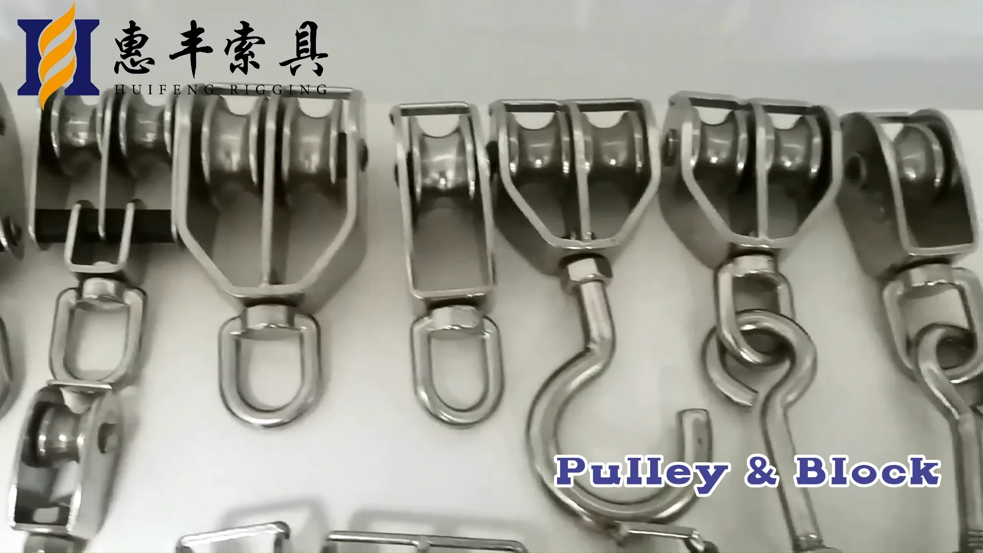 Wire Rope Fitting Stainless Steel Swivel Eye Bolt Single Double Pulley