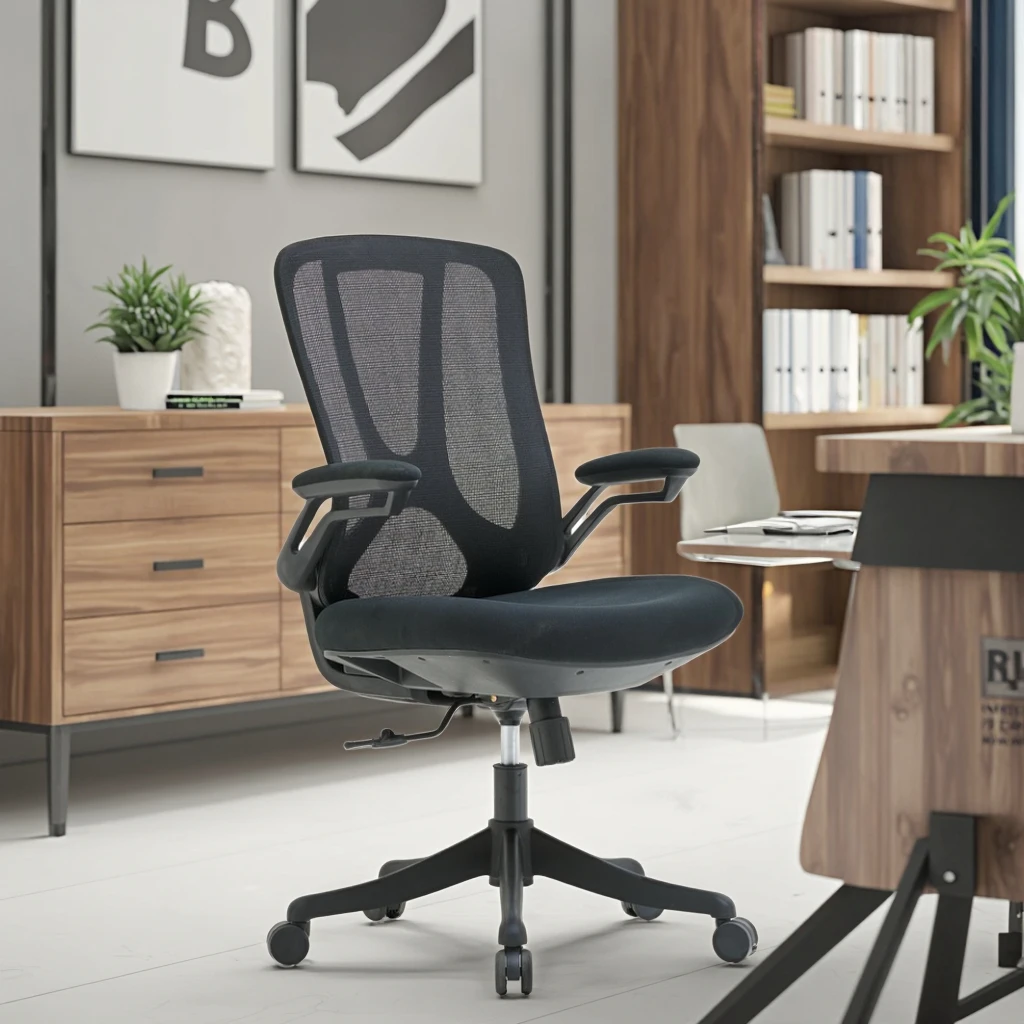 Modern Stylish Hotel Ergonomic Conference Lift Chair Furniture Chairs Fixed Headrest Thick Memory Foam Seat Sliding Fixed 6