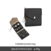 Sac à bijoux pliable noir