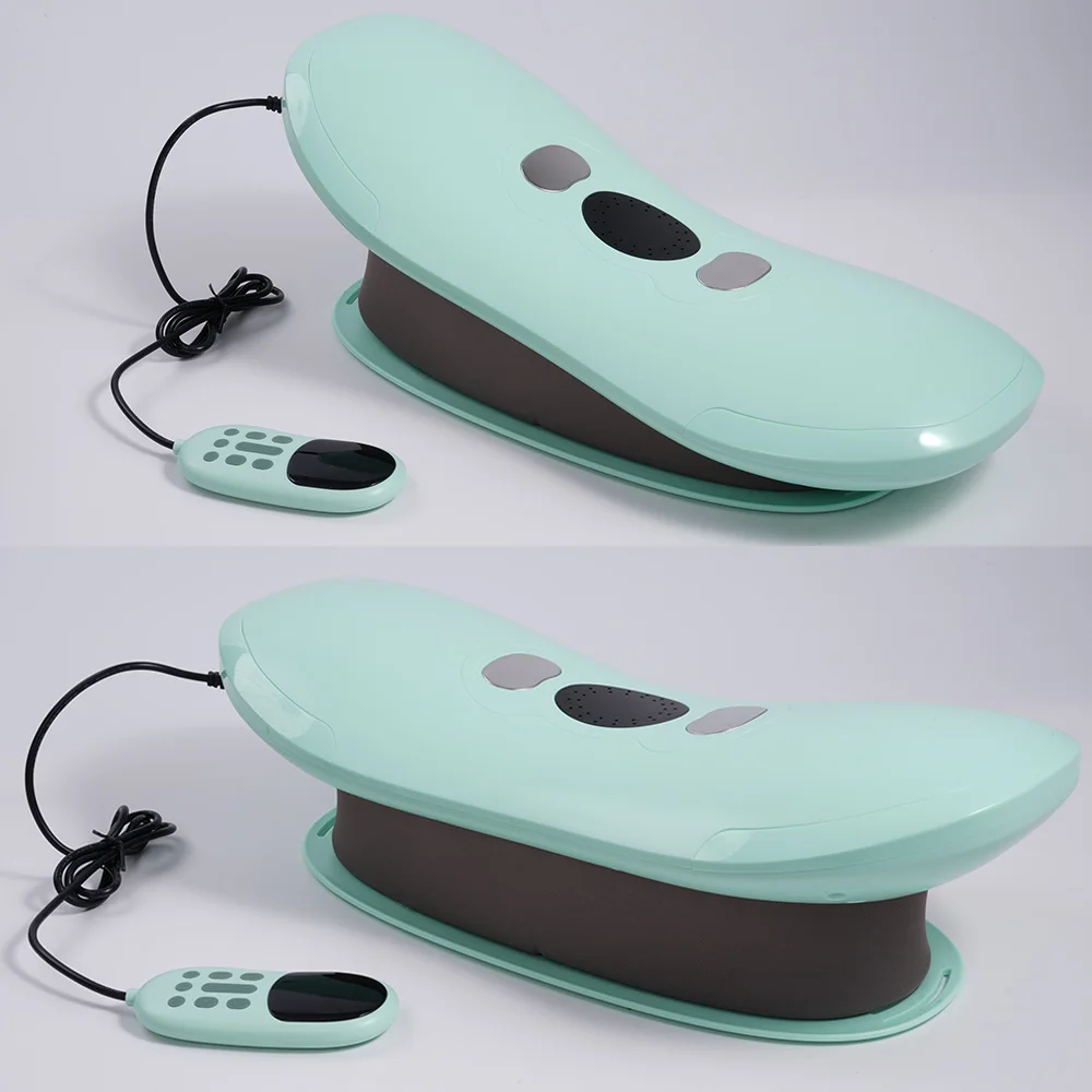 product electric heating waist support traction device with vibration lumber lower back lumbar pillow for pain relief massage products-3