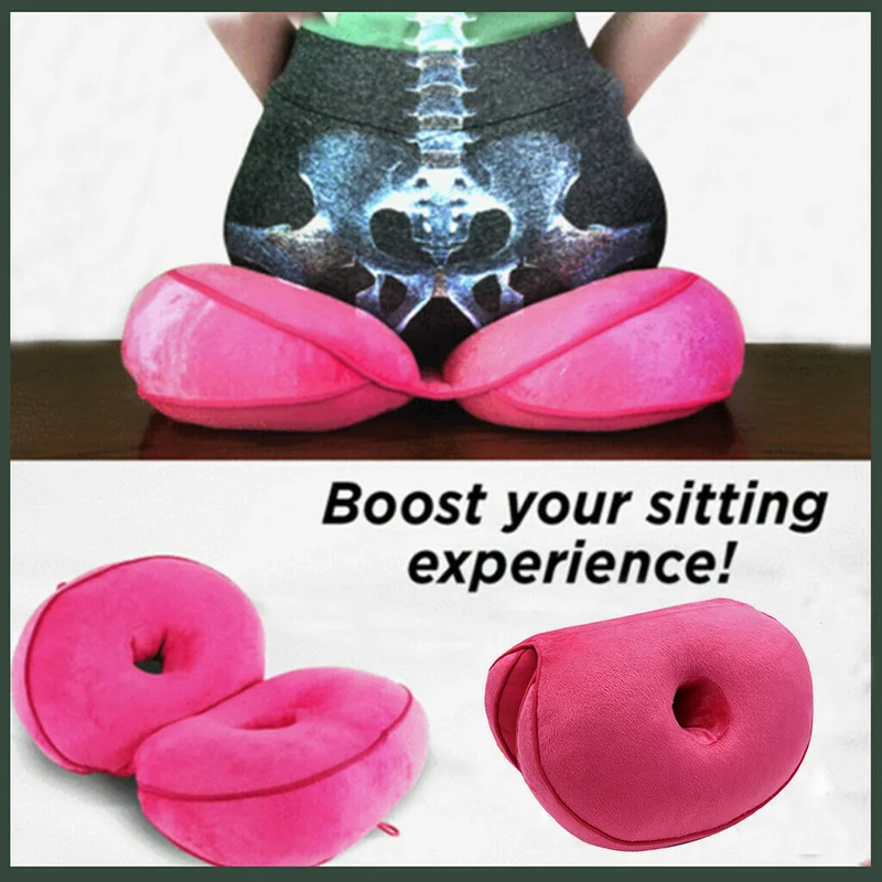ANMOIST Piriformis Seat Cushion for Sciatica Hip Bursitis Long Sitting Sit  Bone Ischial Tuberosity Tailbone Sacroiliac Office Chair