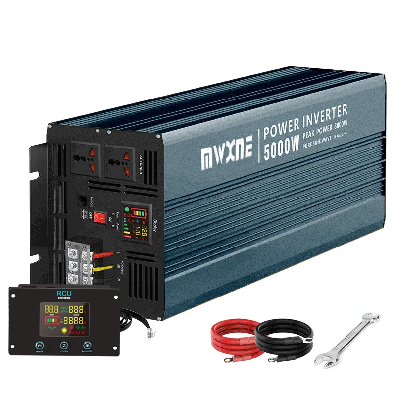 3000w 4000w 5000w Continuous Power Invertor 12v Dc to 220v Ac Pure Sine Wave Inverter With Remote Control