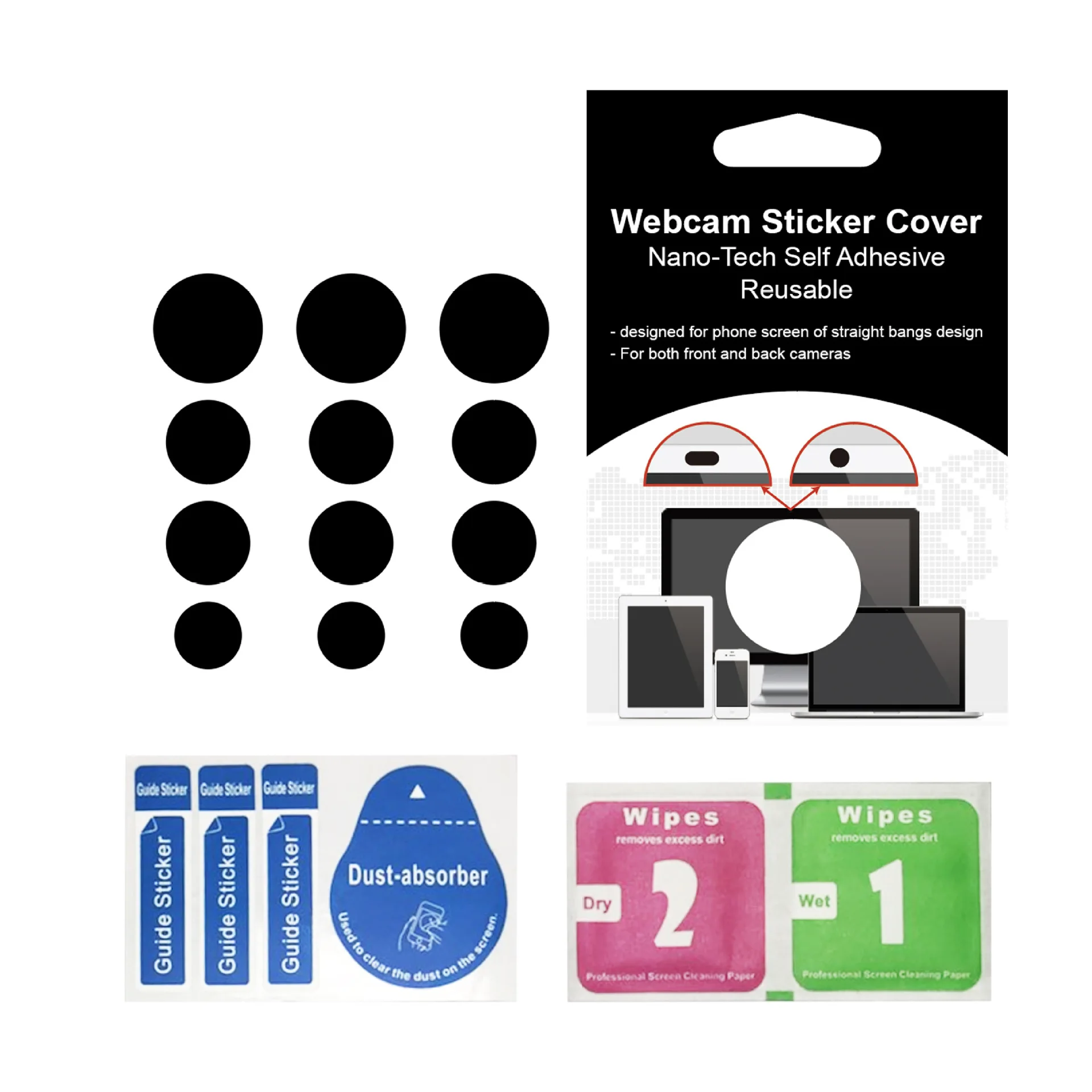 Privacy Protection Stickers for Tablets and Mobiles