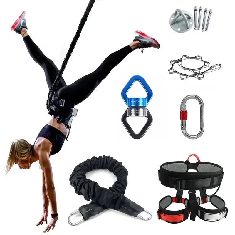 Bungee Workout Jumping Cord Rope Strap Resistance Bands Set For Sale Bungee Resistance Fitness