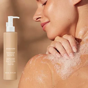Private Label Organic Almond Shower Bath Essential Oil Dry Skin Nourishing Smooth Body Cleansing Almond Shower Oil