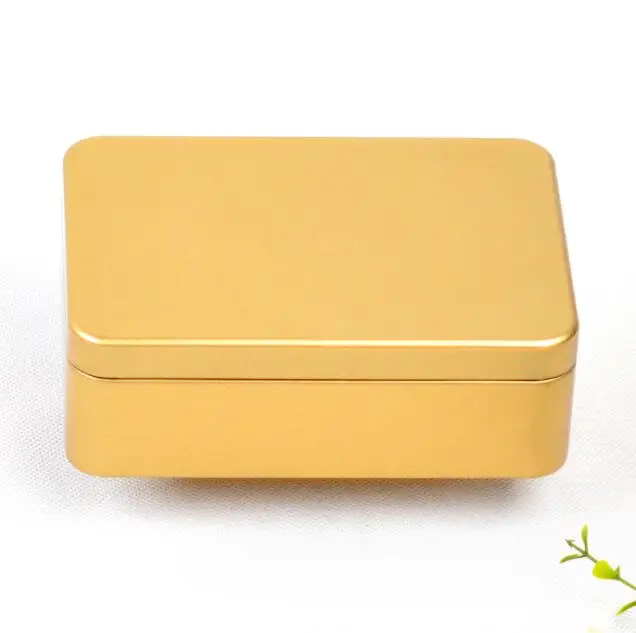 Custom Rectangular Coffee Tea Candy Spice Bean Packaging Tin Box Food Storage Safe Tin Can Metal Tinplate for Sale