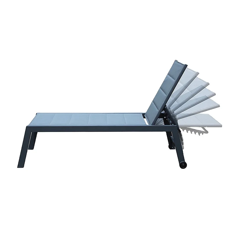 powder coated chaise lounge