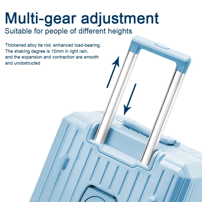 Multi Functional Luggage with 3 Handle New Fashionable Suitcase Trolley Luggage Travel Bags with Cup Holder Luggage Set