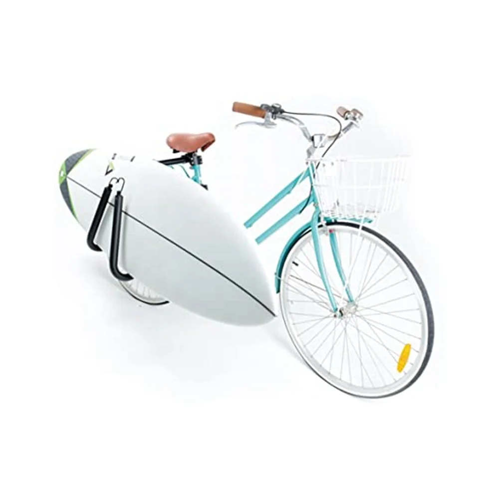 Surfboard Easy Load Rack Adjustable Bike Surfboard Rack Bicycle Surfing Carrier for Sale