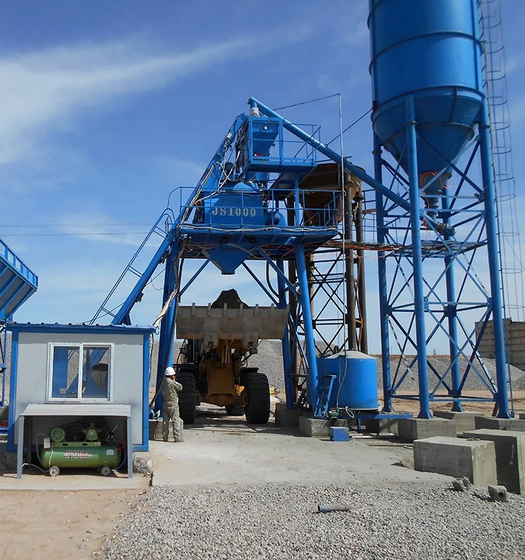 Large Capacity High Efficiency Pre Mixing Floating Wet Concrete Batching Plant Portable Concrete Batch Plant