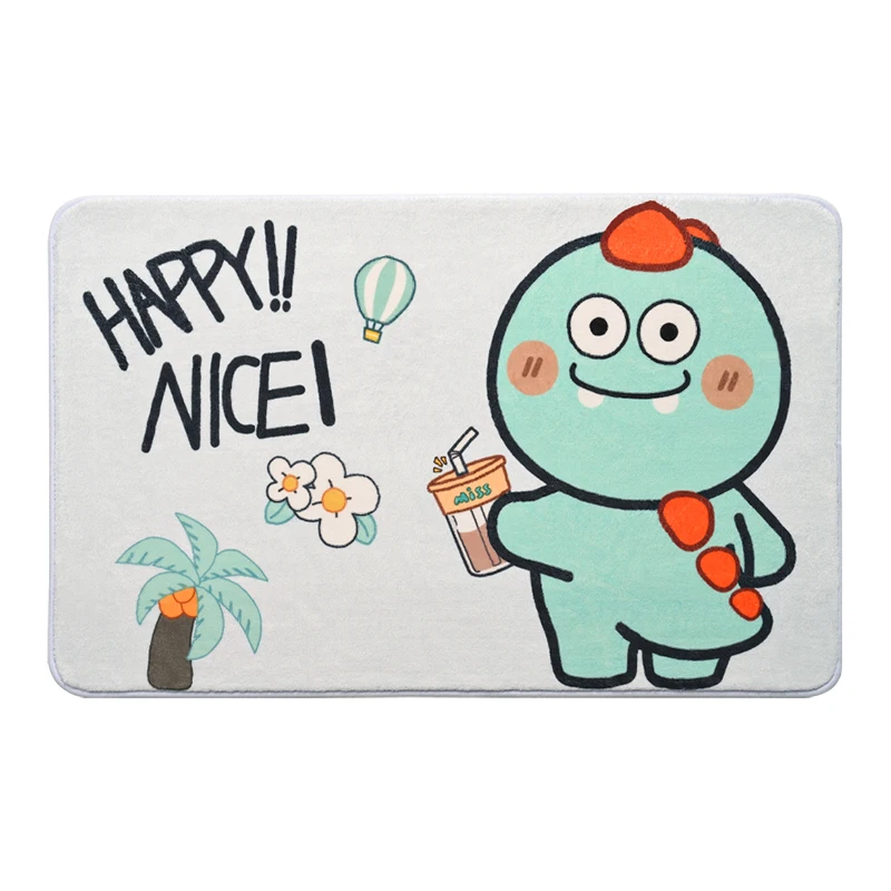 BEERUS FRIENDS CARTOON FOREST Imitation Cashmere Bath Mat Non-Slip and Washable Living Room Rug Carpet Eco-Friendly Design