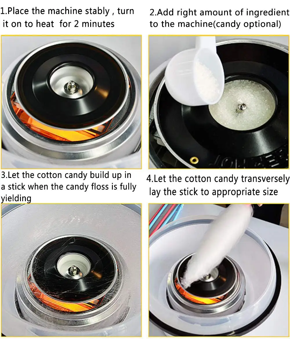 Anbo Hot Sale Sugar Free Mini Cotton Candy Machine Cotton Candy Maker