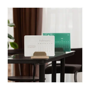 Fast Delivery 2026 Weekly Pu Leather Desk Calendar Inspirational Planners Muslim Religion Gift Dairy Islamic Card Base Calendars