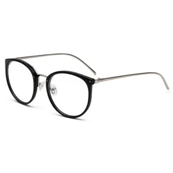 レトロラウンド光学眼鏡フレーム女性男性透明クリアレンズ眼鏡