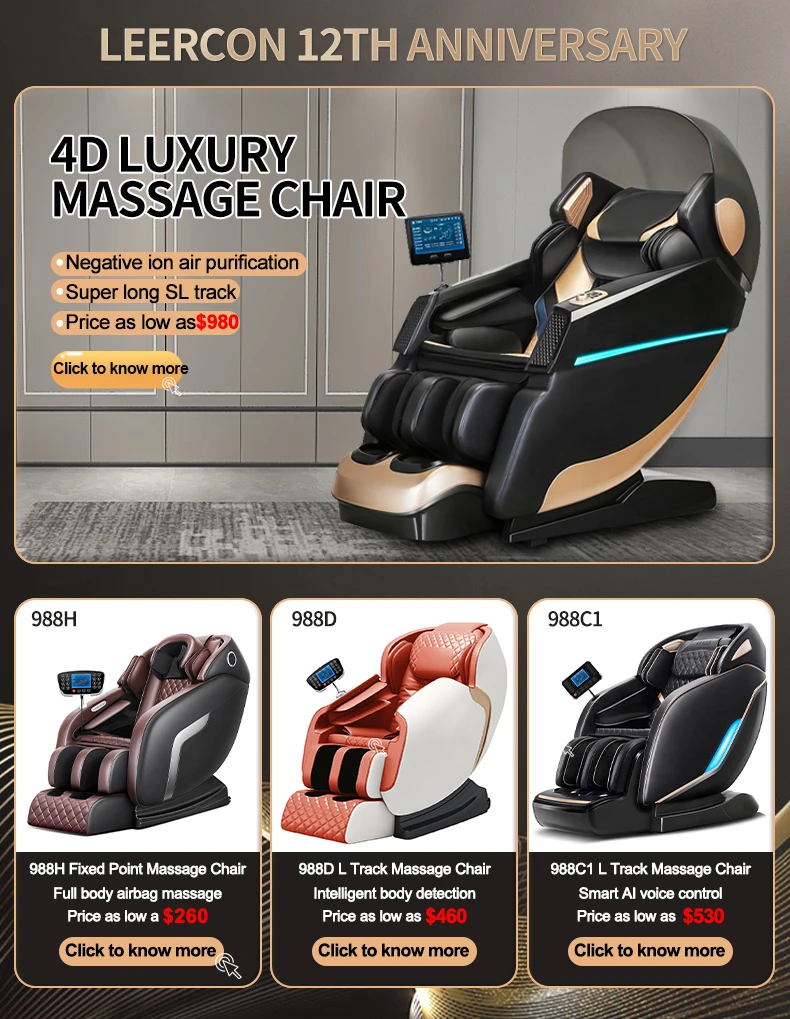 Ce Approve Cheap Full Body Zero Gravity 8d Airbag Foot Roller Music