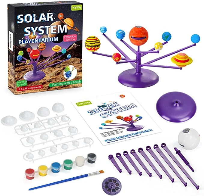 Modelo De Sistema Solar Para Niños, Sistema Solar De Planetario De Planetas  Móviles Diy Con 8 Planetas Solares, Accesorios De Enseñanza, Juguete  Educativo Monstrate FN005850-00