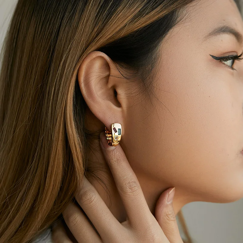 thumbnail image 2 of Romantic Cubic Zirconia Women Party 18k Yellow Gold Plated Drop Earrings 2 of 5