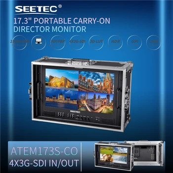 SEETEC ATEM173S-CO 17.3" Portable Director Monitor, 16-Ch Audio Meter, False Color, Peaking, for Video Village, OEM Supplier detail image