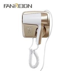 Fanreigh DB-2115 отель профессиональное оборудование Электрический настенный фен для волос с гнездом