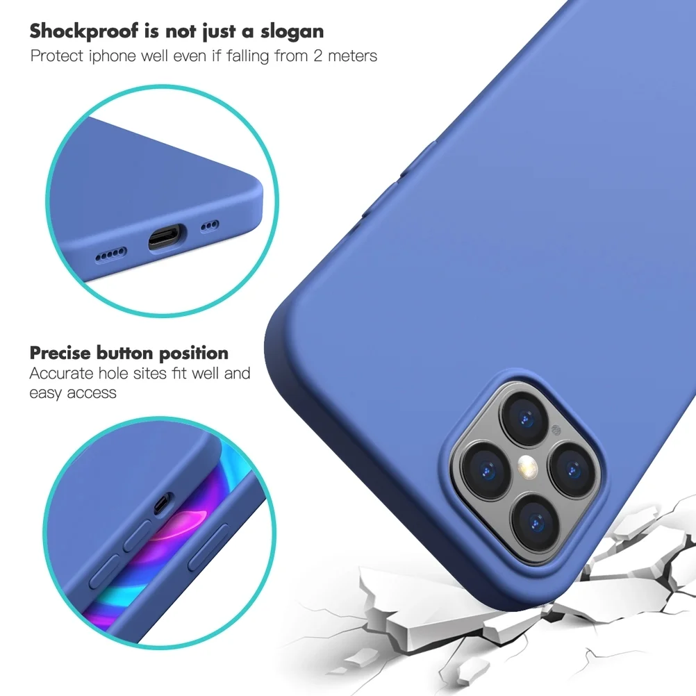 Luxury Original Silicone Phone Case For 15 14 13 7 8 Plus For Cover For