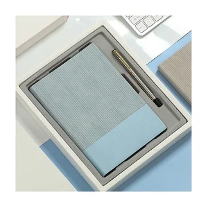 Gift Sets Notebooks Customizable New Arrivals Promotional Business Gifts Two Tone Softcover PU Leather Journal Planner A5 Sewing