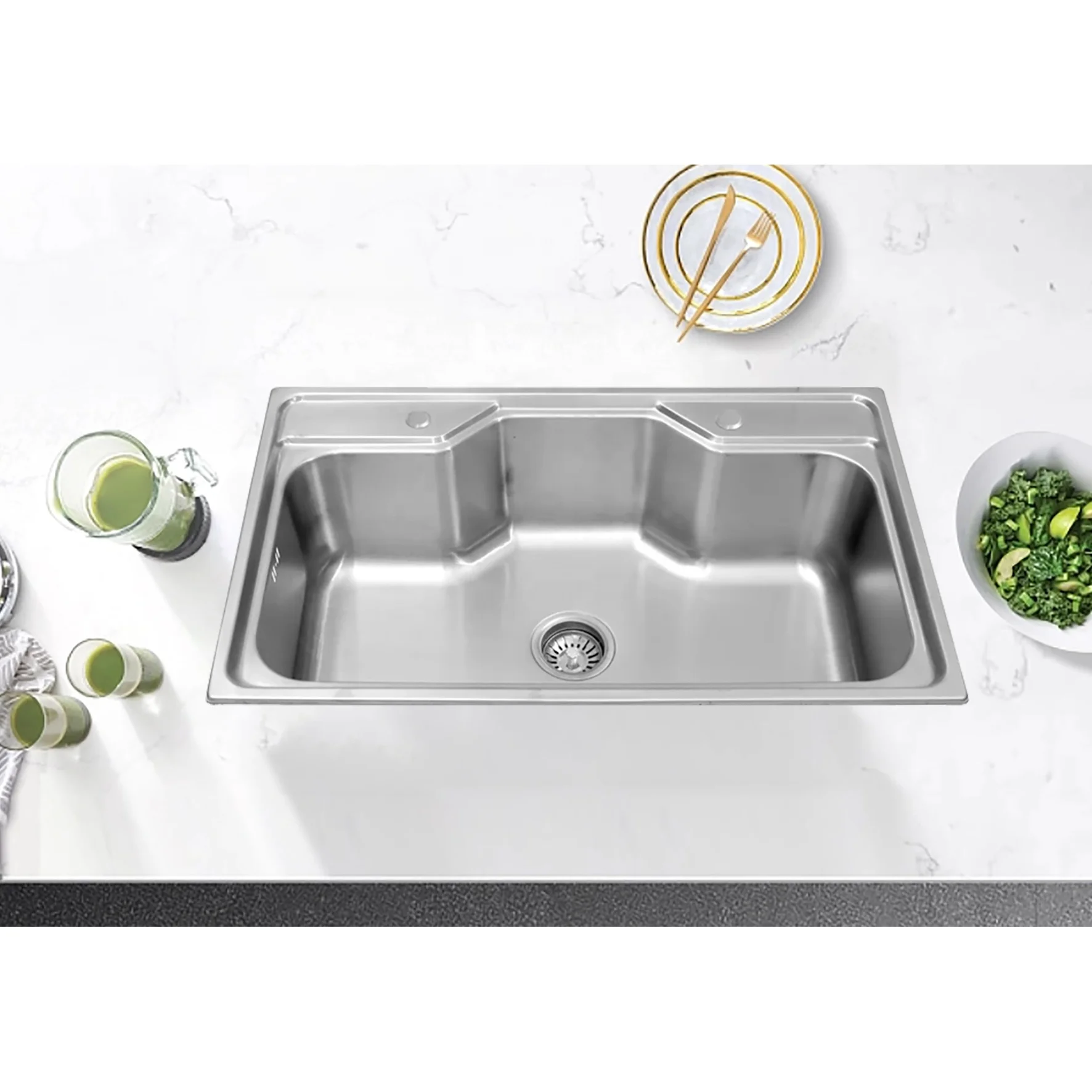 Hot Sale Multitask Kitchen Sink Stainless Steel Kitchen Sink Luxury Kitchen Sinks Set Fregadero Acero Inoxidable