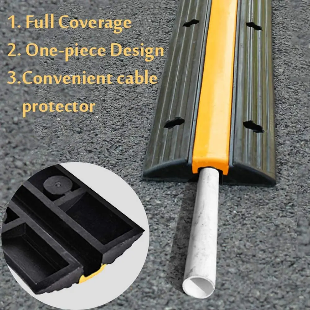 Flexible Recycle Rubber 1 Channel Cable Protector Cord Cover - China Floor Cable  Protector, Cable Protector