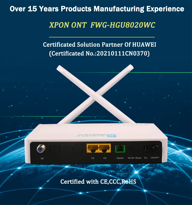 Fullwell Ftth Fttb Fttx Ge Fe Xpon Onu Gpon Onu Onu