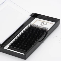 Premium Synthetic Mink Classic Russian Eyelash Extension Natural Fluffy Soft Mix Curl Faux Mink Lash Extension Kit Dropshipping