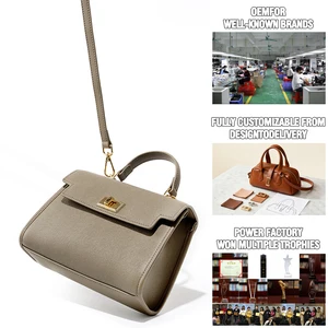 Wholesale Women's Custom High Quality Genuine Leather Waterproof Lady Fashion Designer Luxury Crossbody Travel Handbags