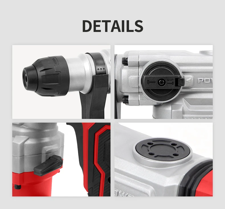 KAFUWELL PA5355A Power Tools 1500w Breaker Demolition Portable 42mm Hex Chuck Jack Hammer Drill