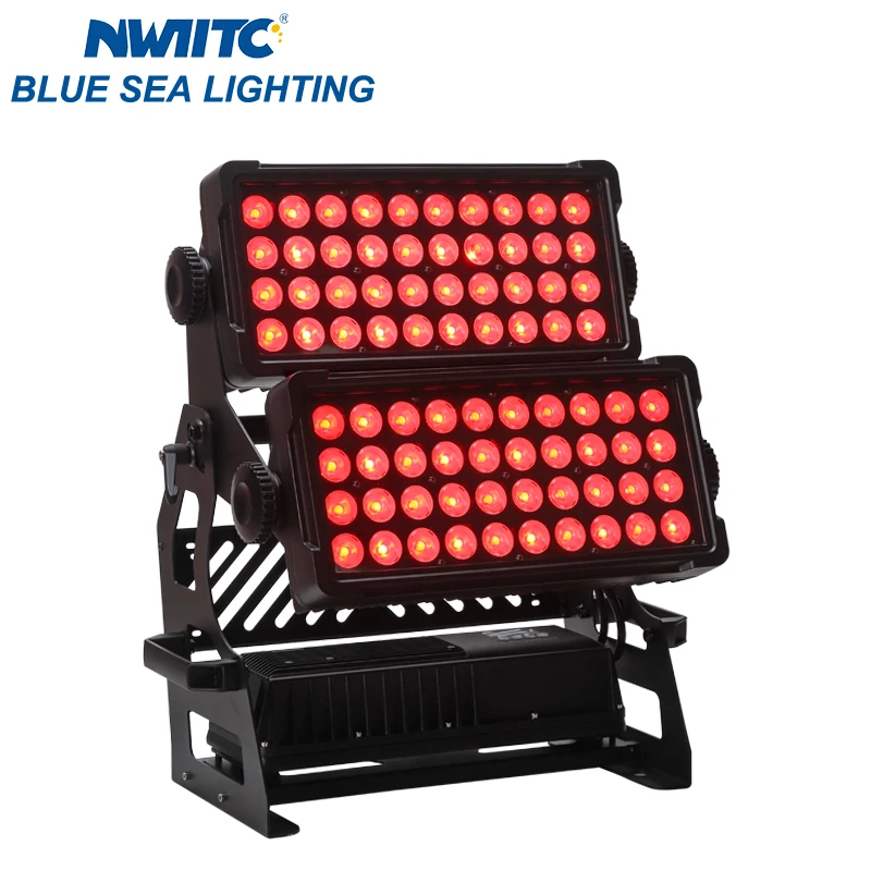 NEUTRIK REAN PowerCon Waterproof Outdoor RGBW 4in1 LED Flood Light 80x15W High Power for Club Events Stage Lighting DMX512 IP65