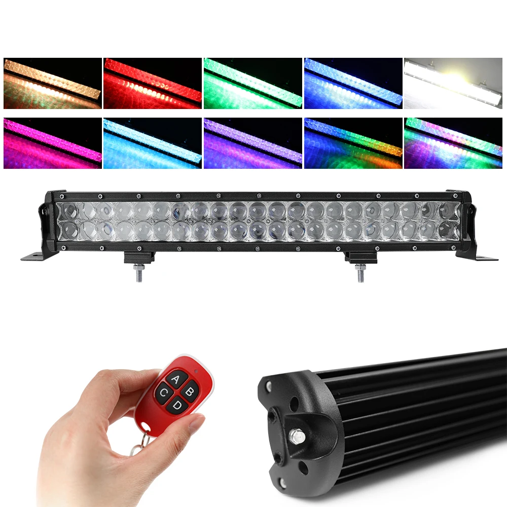 Uzaktan Kumanda 12 24 Volt Surus Cok Renk Degisen Offroad 5d Toptan Araba 52 Inc Rgb Led Isik Cubugu Kamyon Buy Rgb Led Isik Bar Led Cubuk Led Isik Bar Product On Alibaba Com