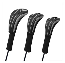 2024 Portable Lightweight Golf Driver headcover PU Leather Fairway Hybrid Fit Woods Headcover