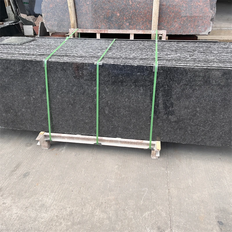 product high quality polished black granite slab floor tile for sale best price black granite for kitchen countertop and island top-1